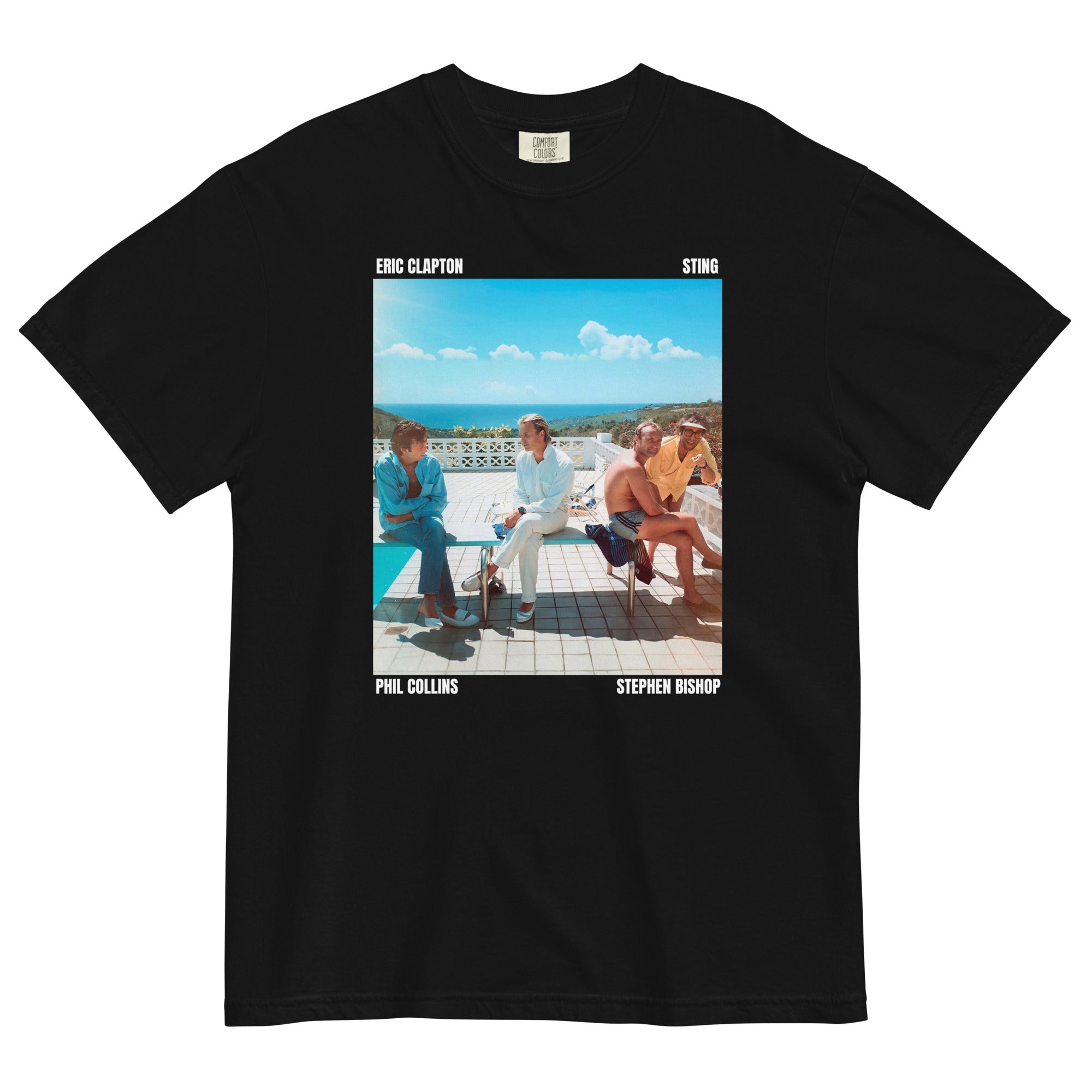Bish, Clapton, Collins and Sting T-Shirt #1 – Stephen Bishop Merchandise