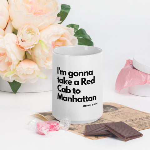 Red Cab To Manhattan Lyric Mug